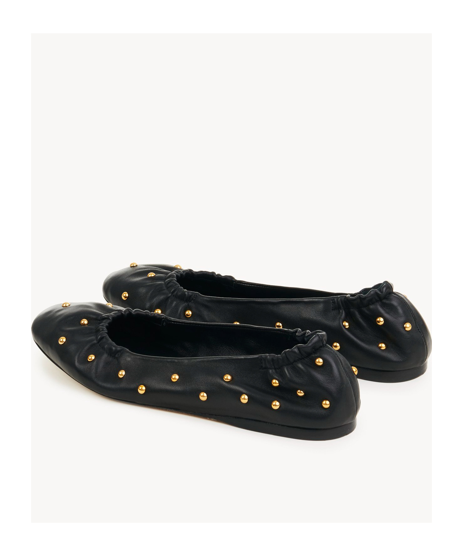 Shop Chloé Eia Ballerina Flats In Black
