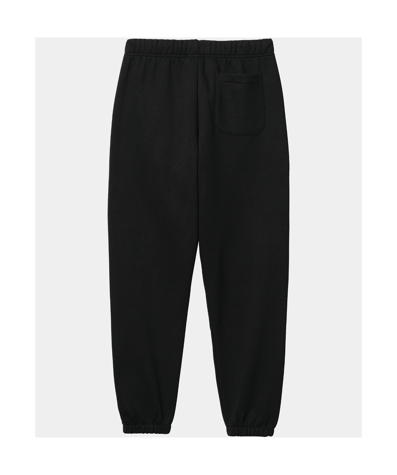 Carhartt Cotton Hoodie In Black With Embroidered Front Logo In Black