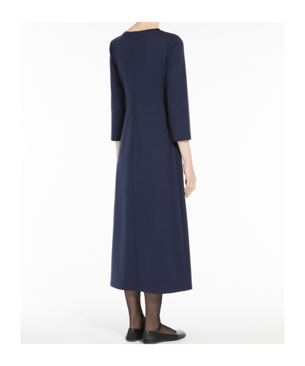 Weekend Max Mara Round-neck Dress In Black