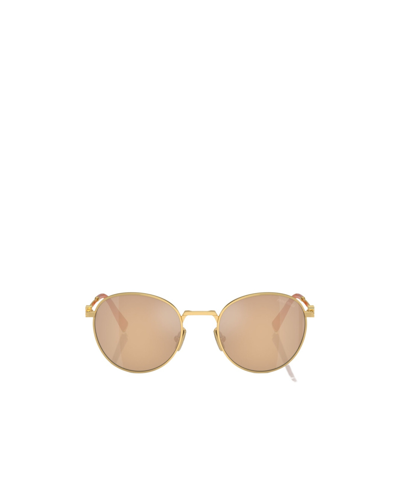 Miu Miu Eyewear Round-frame Sunglasses In Nude