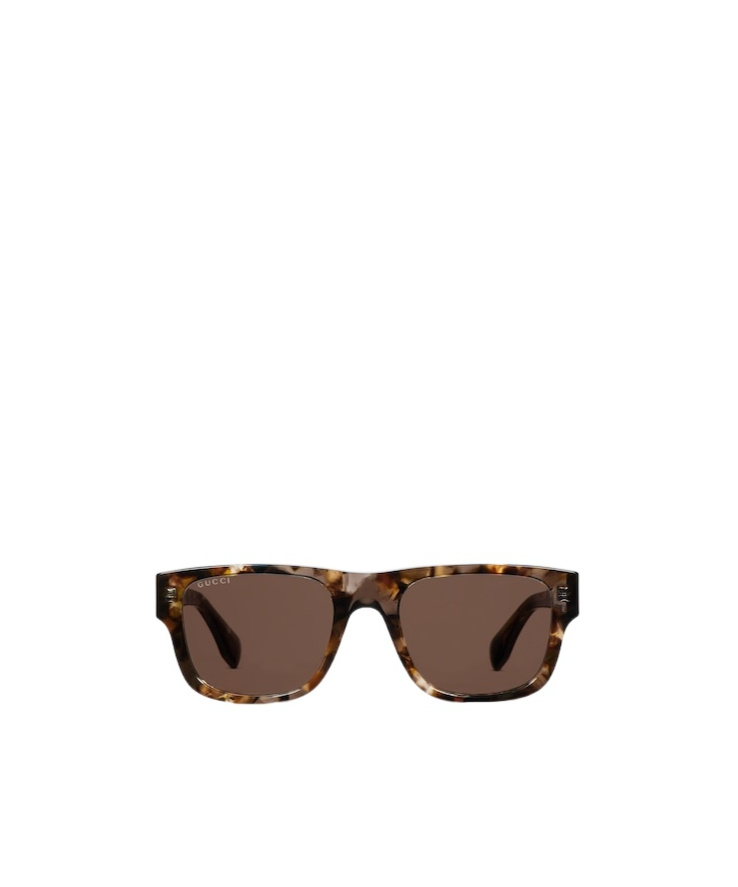 Gucci Rectangular Frame Sunglasses In Brown