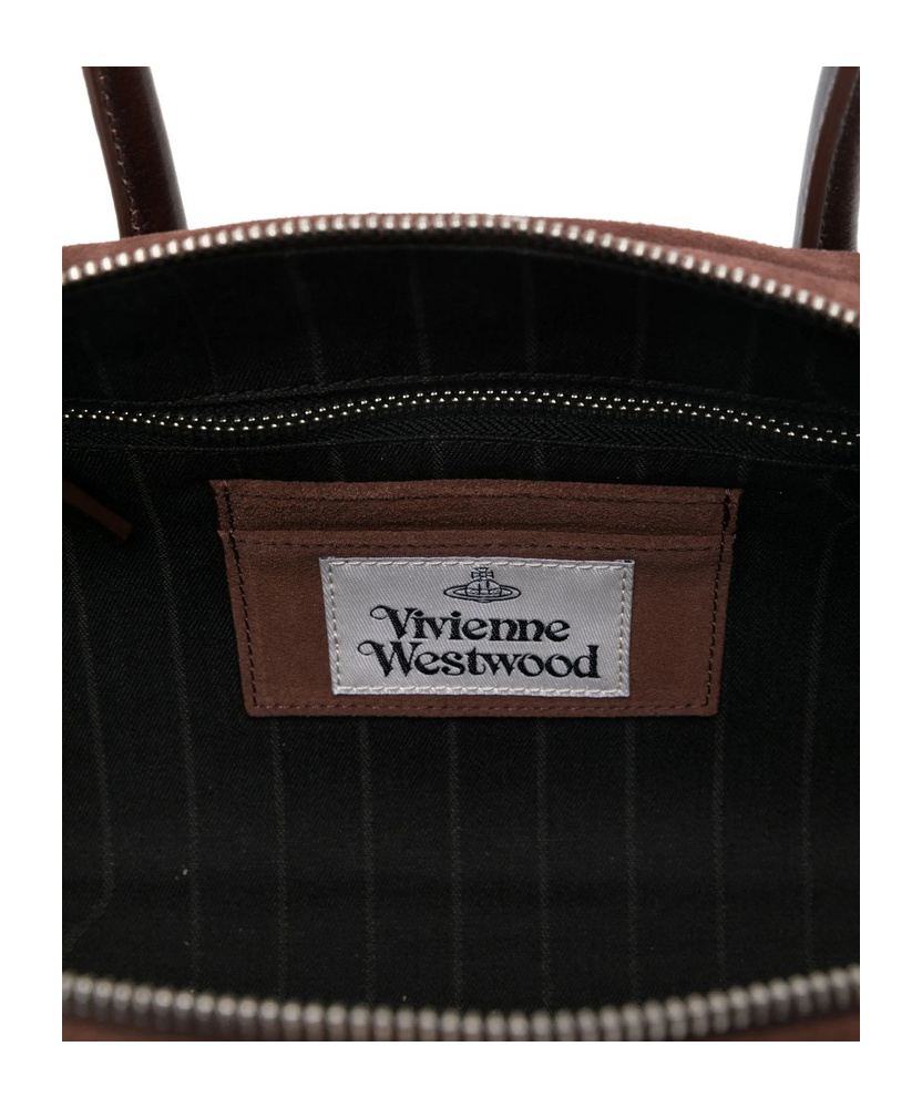 Vivienne Westwood Leather-trimmed Tote Bag In Red