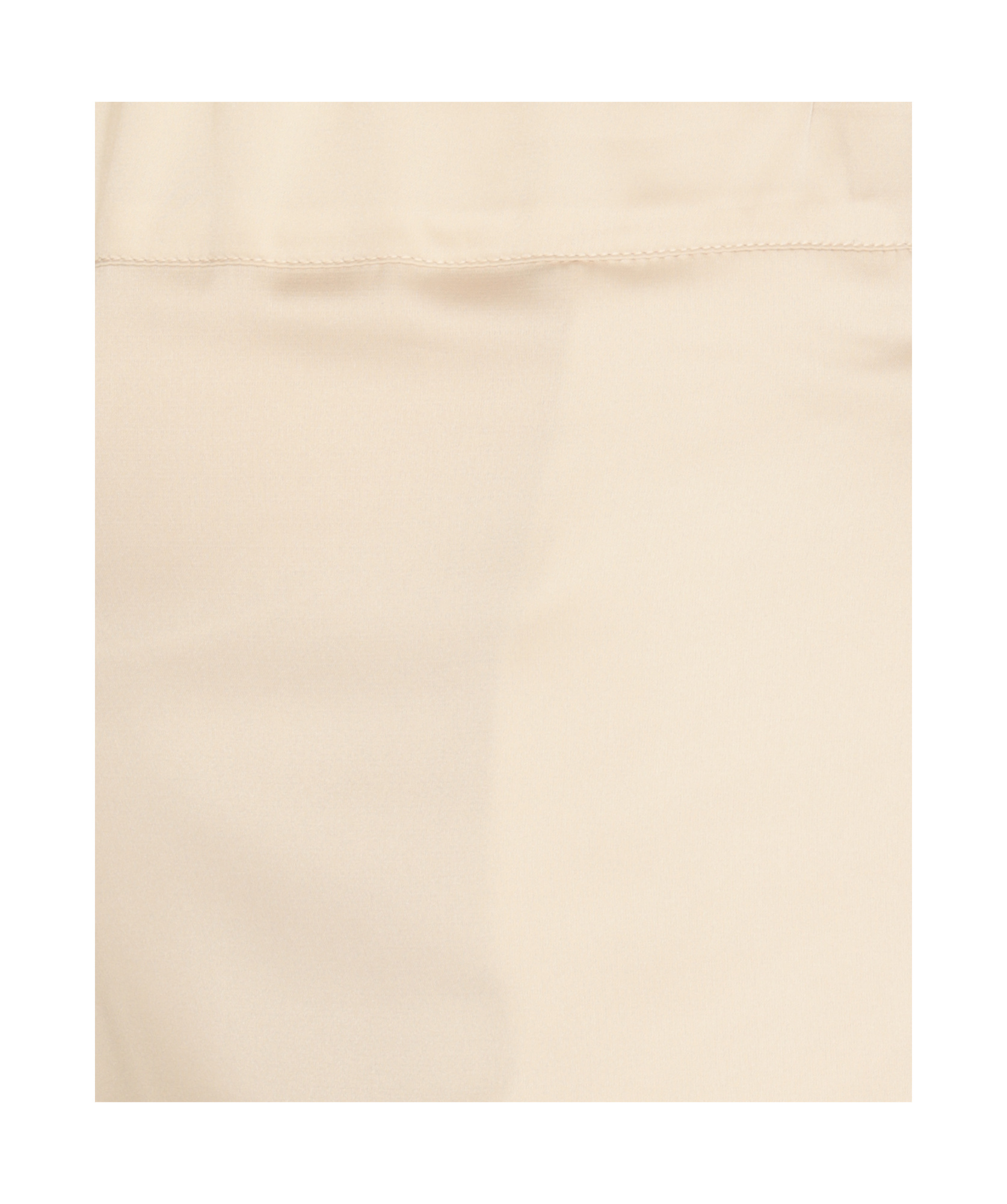D Exterior Elastic-waistband Satin Trousers In White