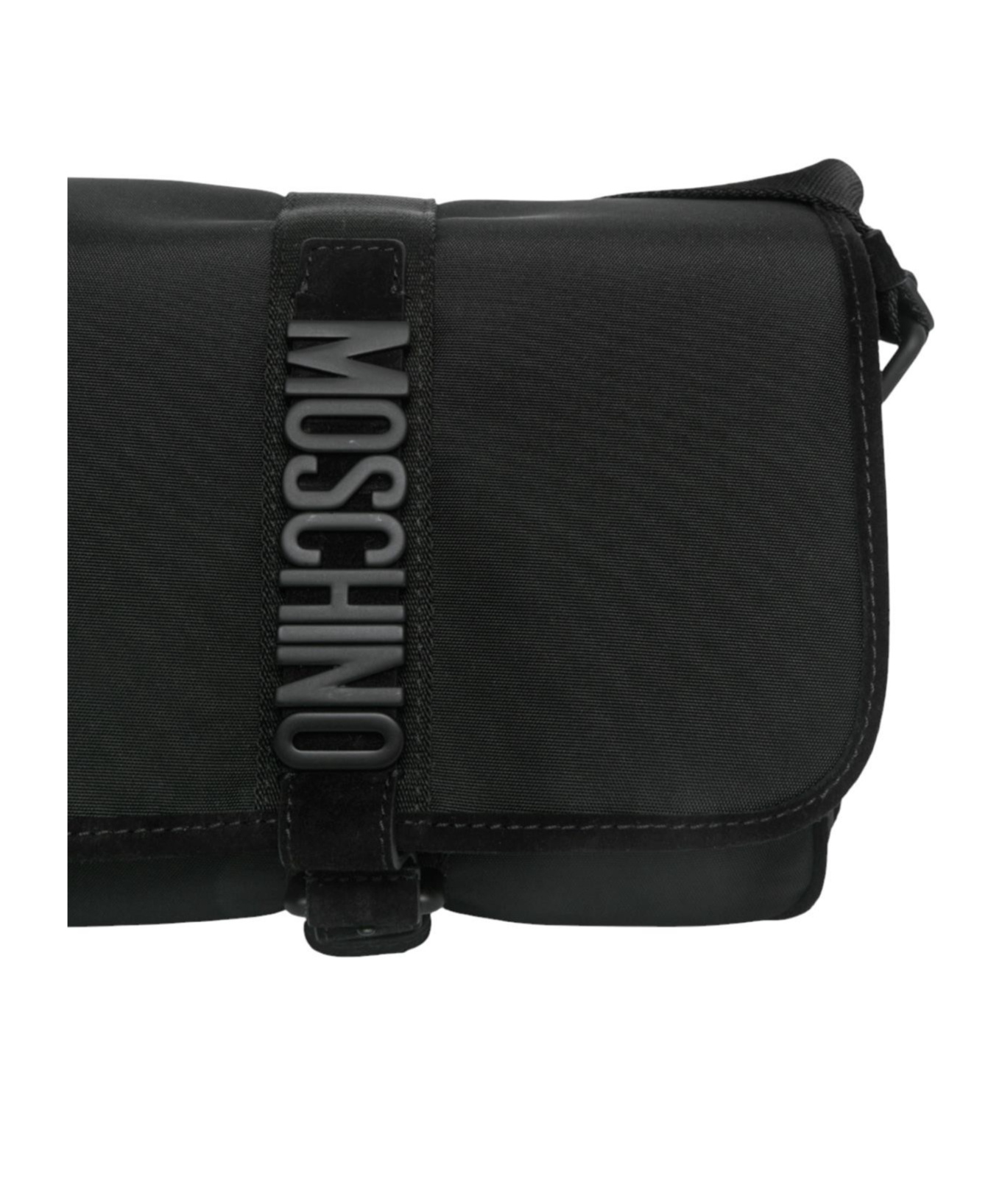 Moschino Cordura Crossbody Bag In Black