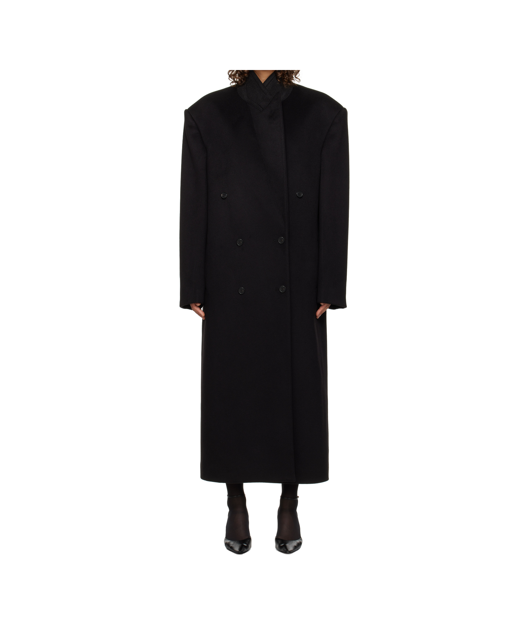 The Row Black Harisi Coat In Black
