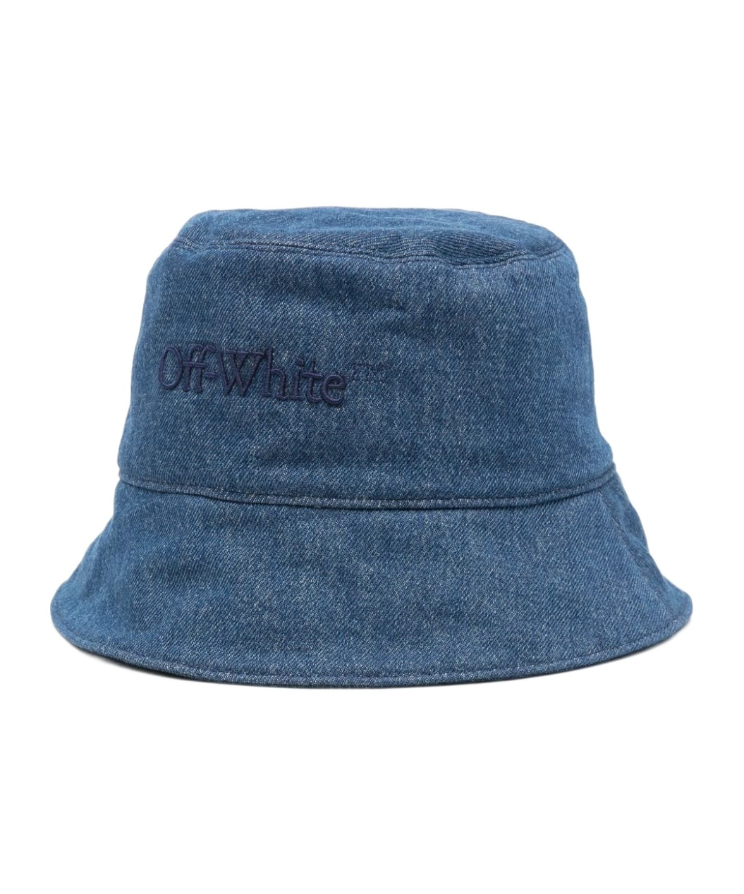 Off-white Bookish Denim Bucket Hat In Blue