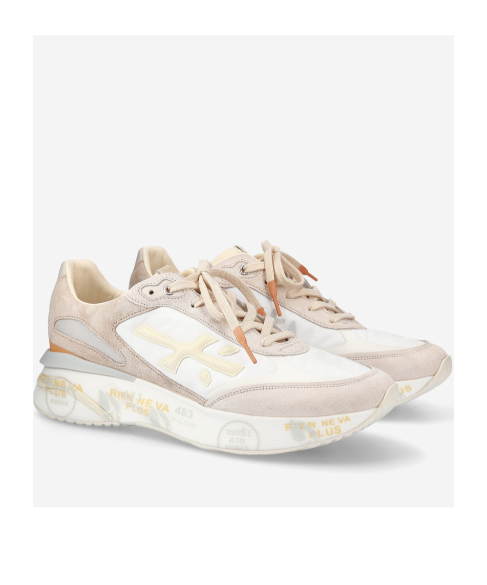Premiata Logo Sports Shoes In White