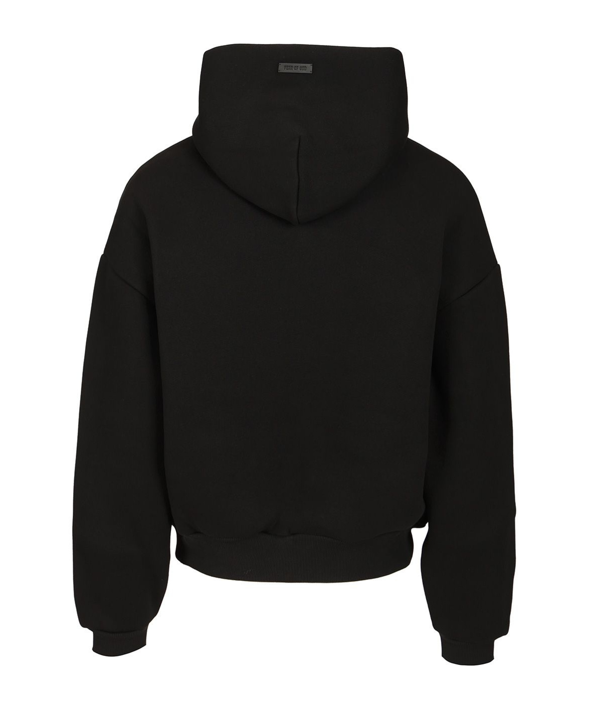 Fear Of God Logo Embossed Hoodie In Black