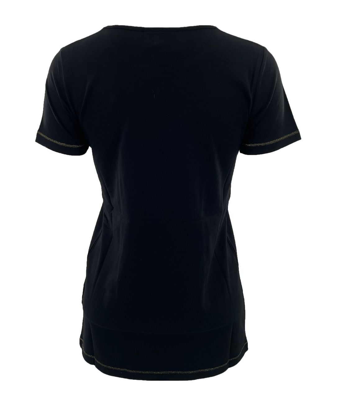 JUST CAVALLI LOGO LETTER ROUND COLLAR T-SHIRT