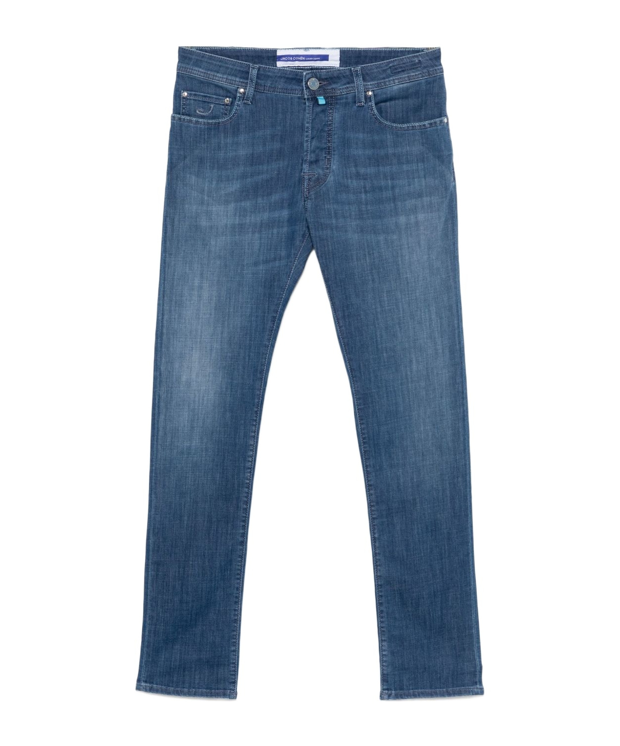 Jacob Cohen Blue Cotton Slim Men Jeans In Blue
