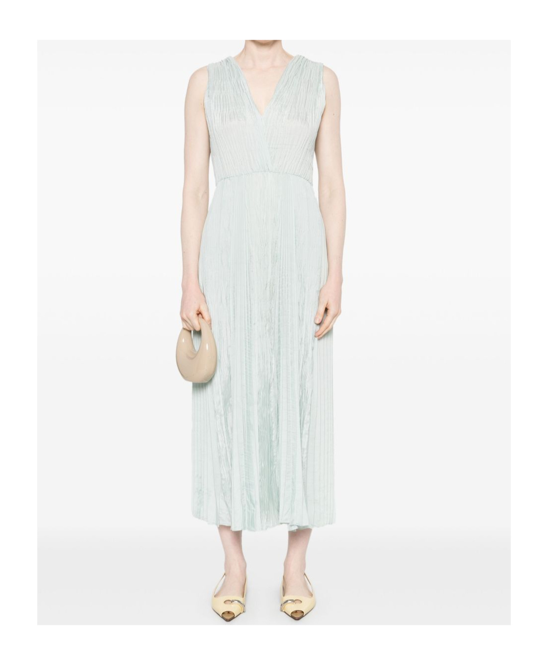 Shop Forte Forte Pleated Midi Dress