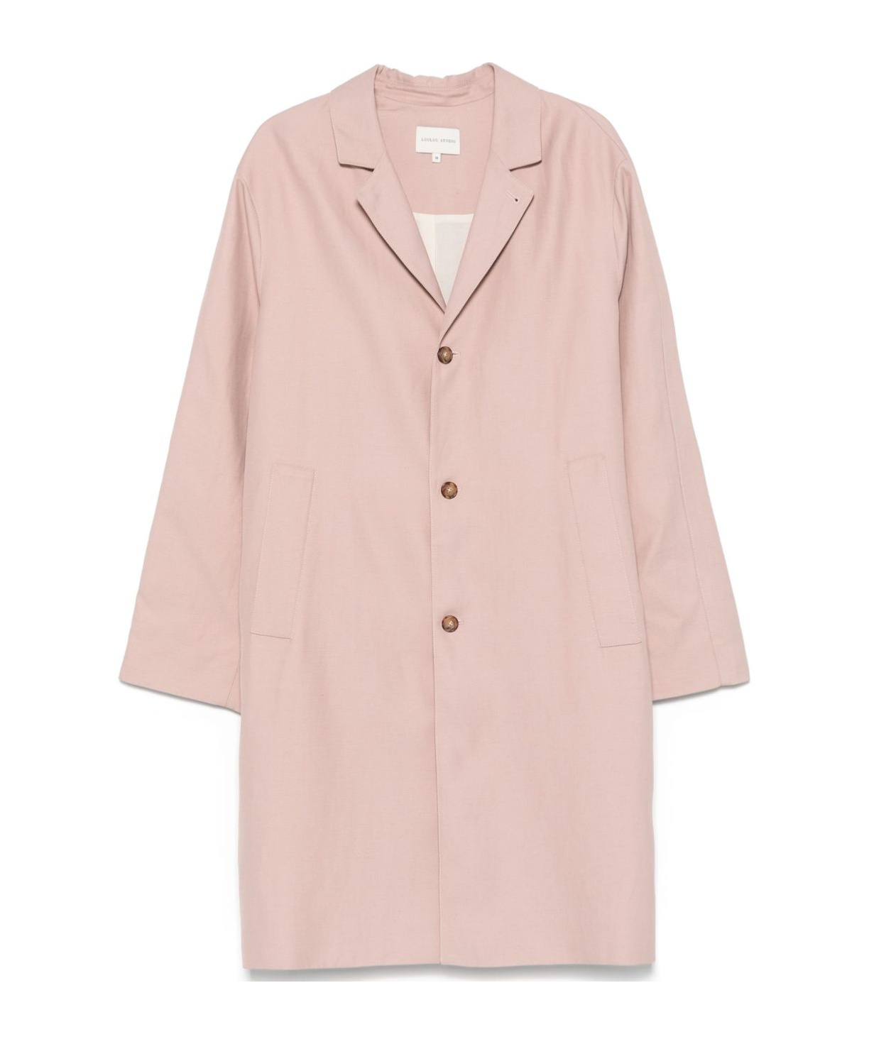 Loulou De Saison Long-sleeved Coat In Pink