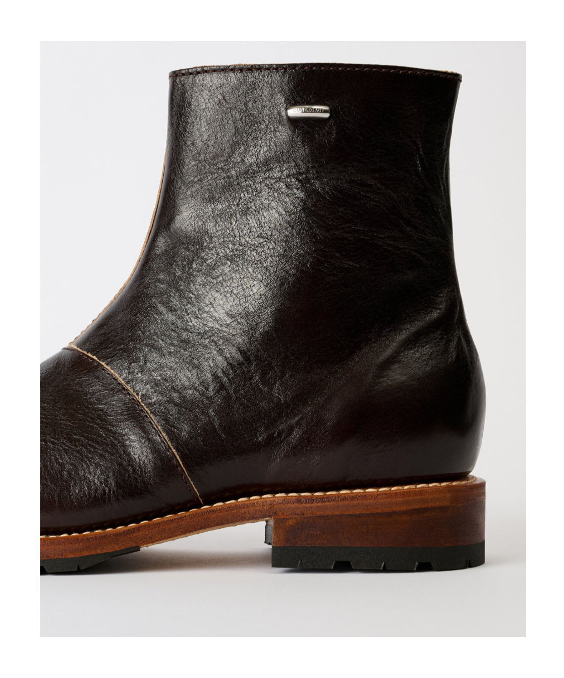 Our Legacy Square Toe Ankle Boots In Brown