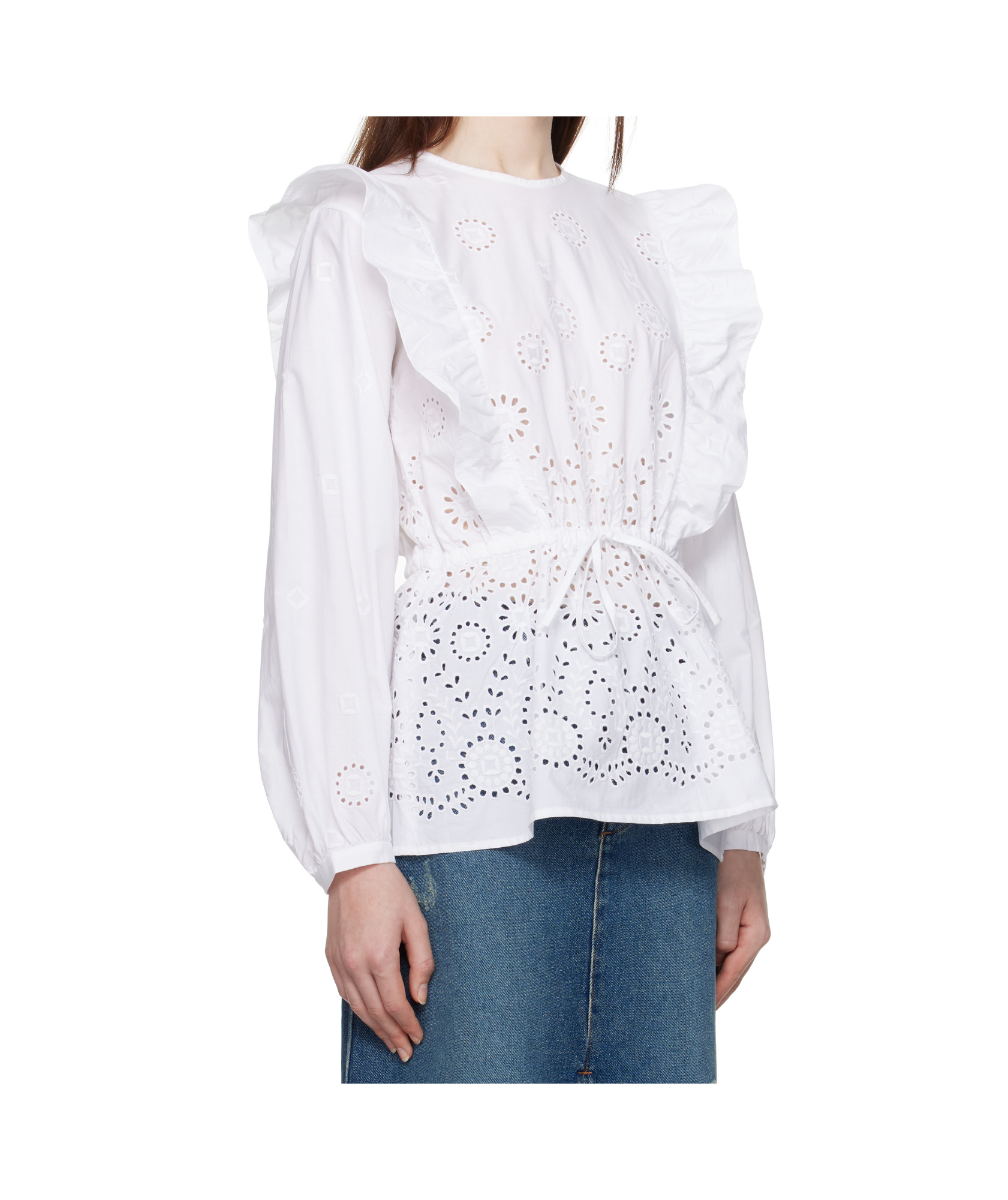 Apc White Clove Blouse In White