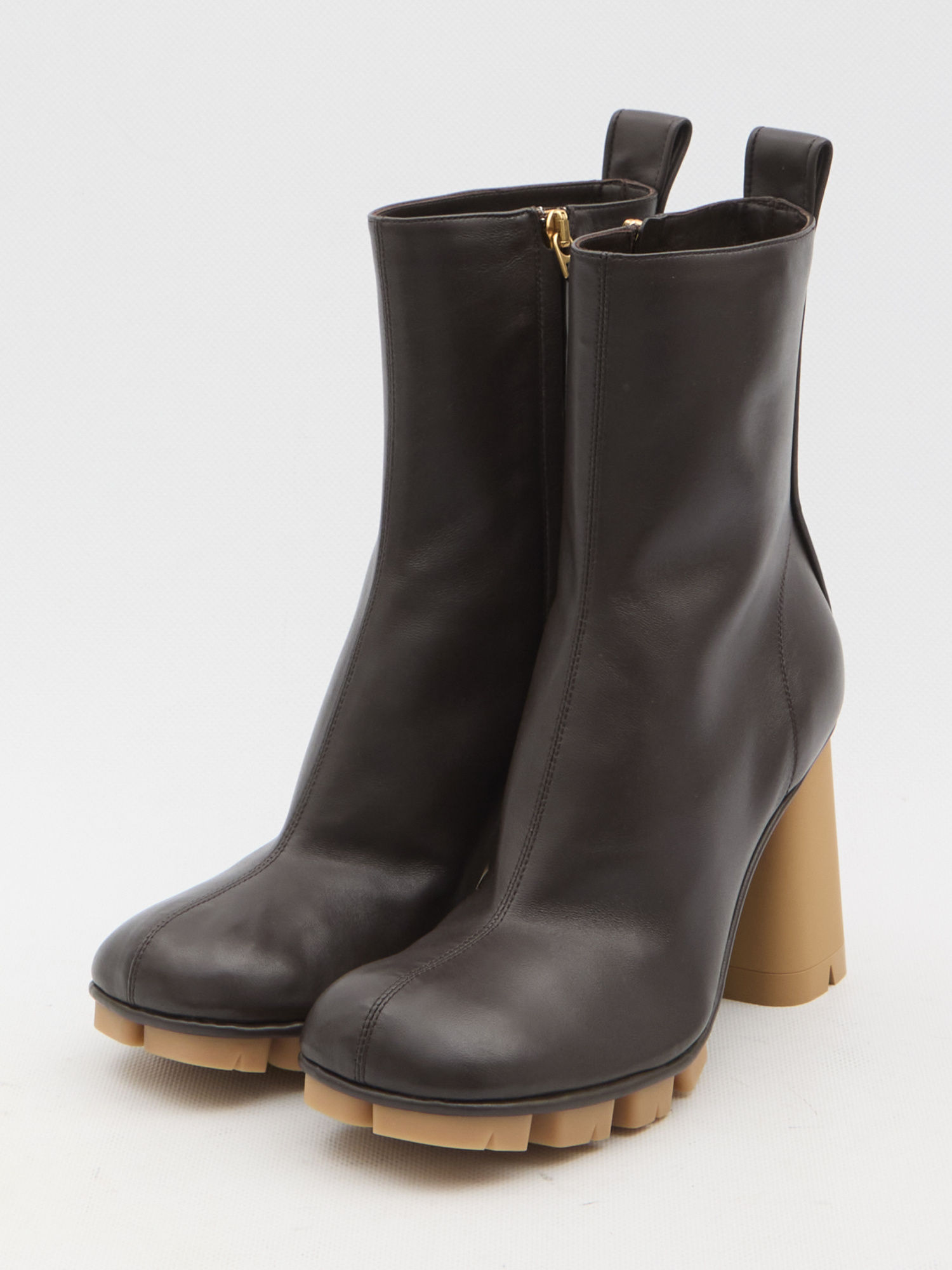 Bottega Veneta Shore 70 Nappa Leather Ankle Boots In Black