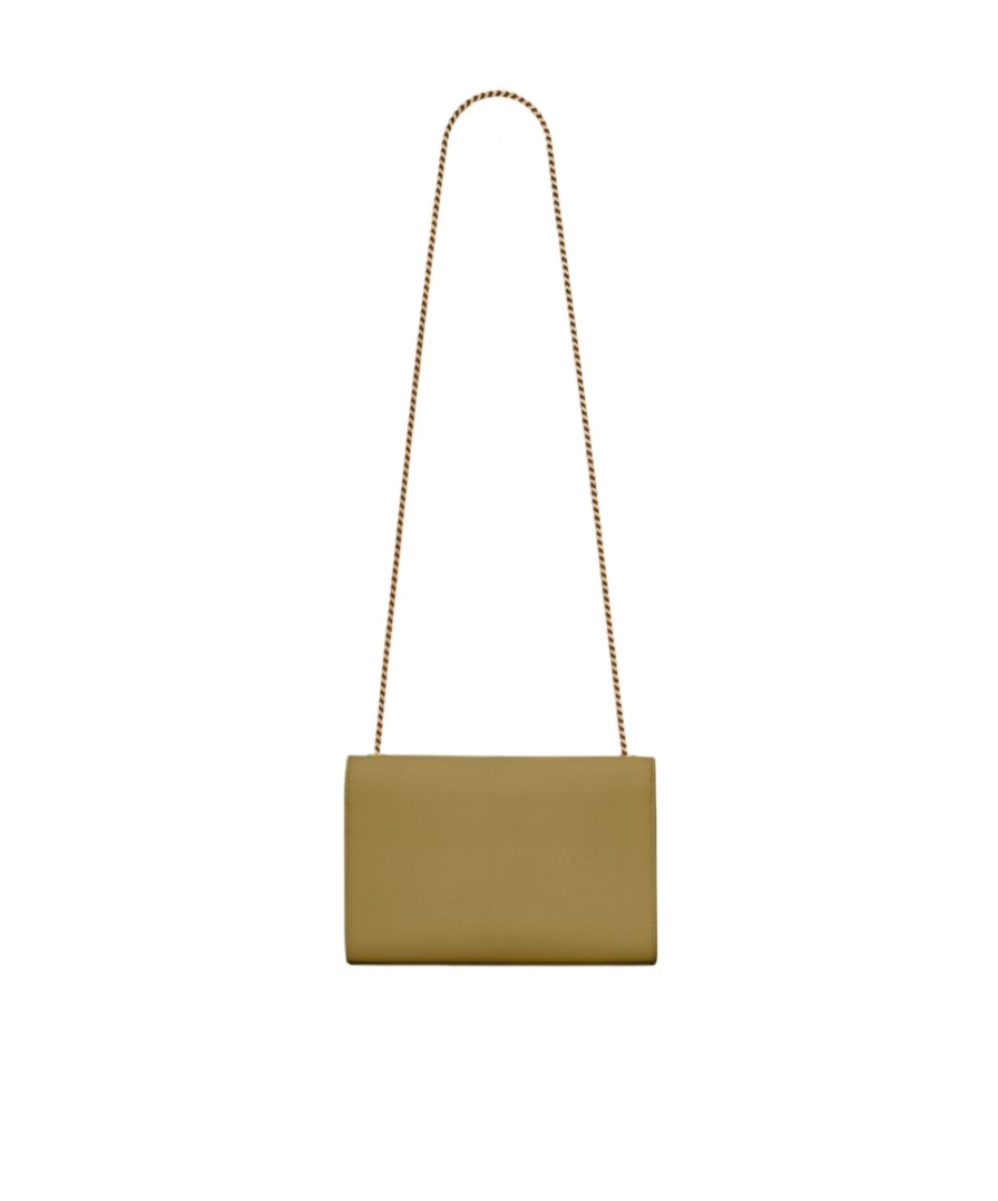 Saint Laurent Kate Leather Crossbody Bag In Green