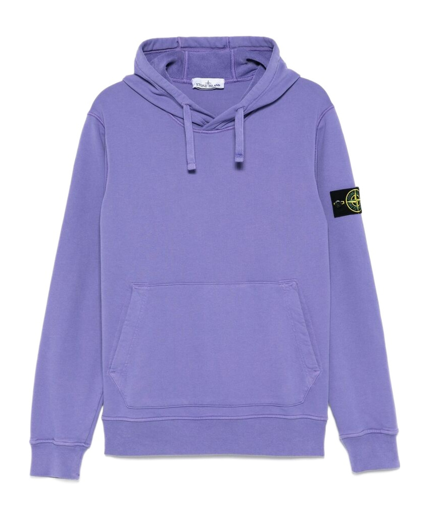 Stone Island Hoodie Mit Kompass-patch In Purple