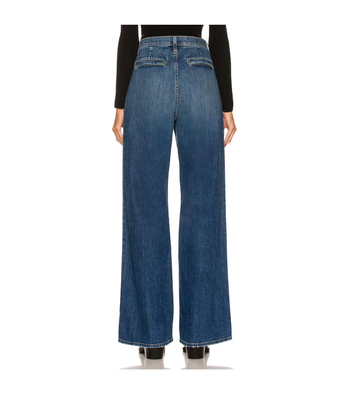 Nili Lotan High-waisted Wide-leg Jeans In Blue
