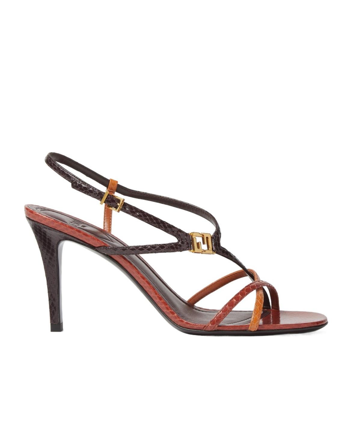 Fendi Multicolour Metallic Ayers High-heeled Sandals