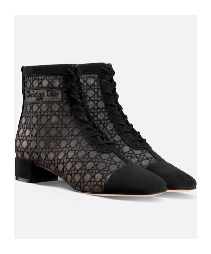 Dior Naughtily-d High-heeled Short Boots In Black