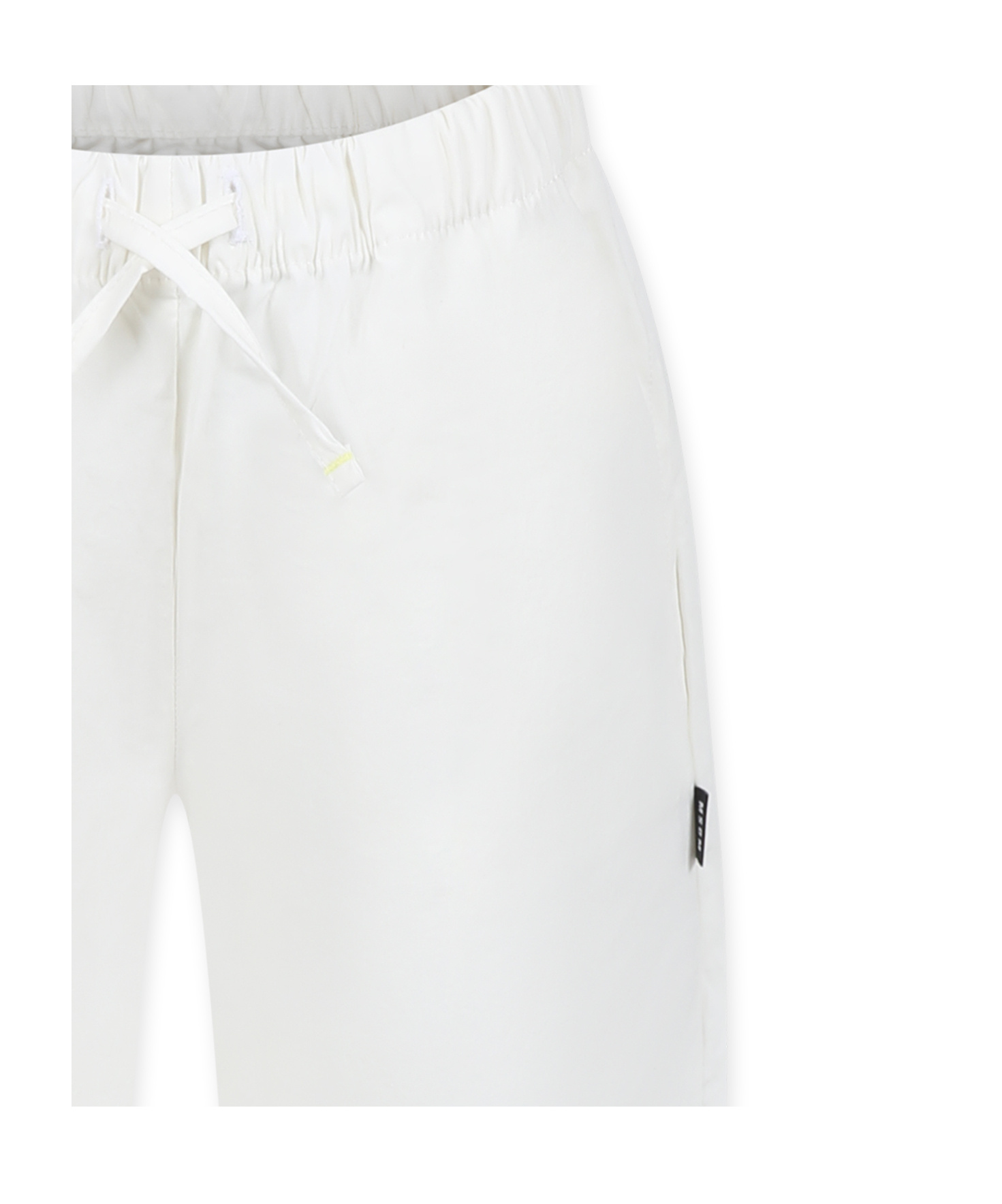 Msgm Drawstring Casual Pants In White