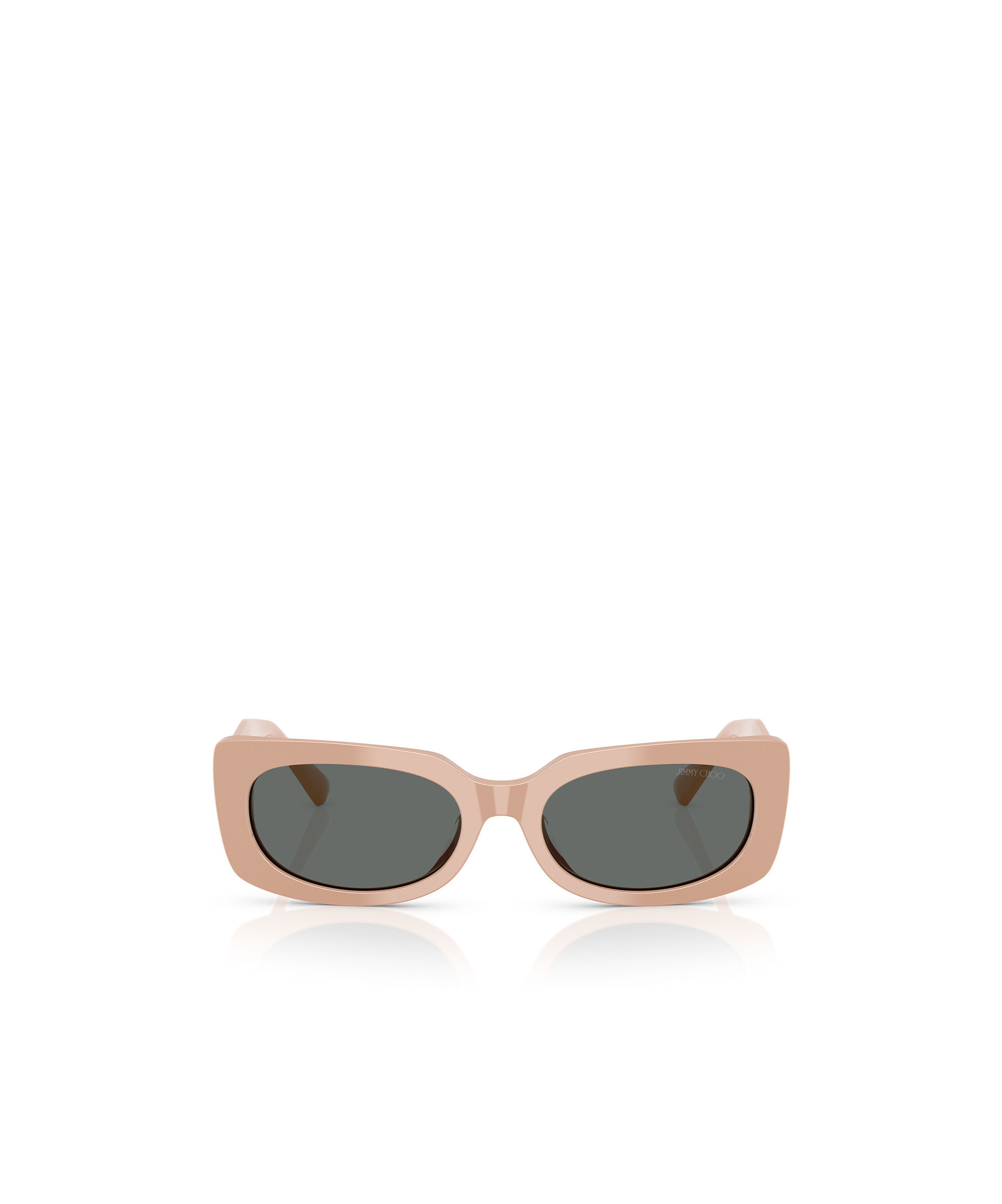 Jimmy Choo Eyewear Rectangle Frame Sunglasses In Pink