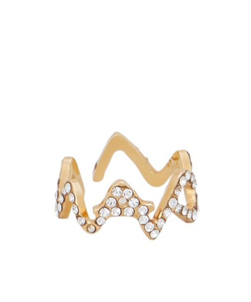 Marni Wavy Ring In Yellow