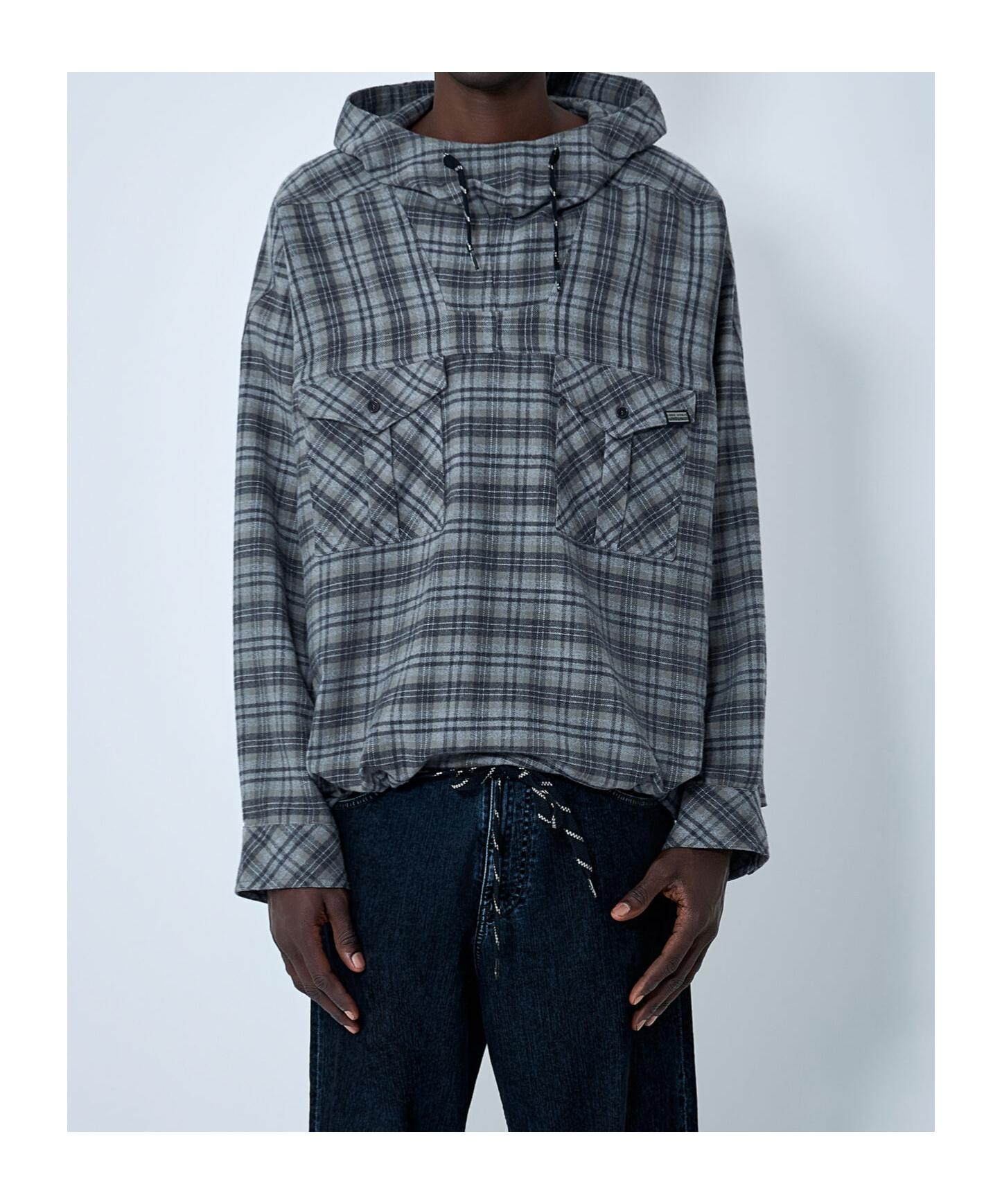 Martine Rose Check Hooded Sweatshirt In Multi