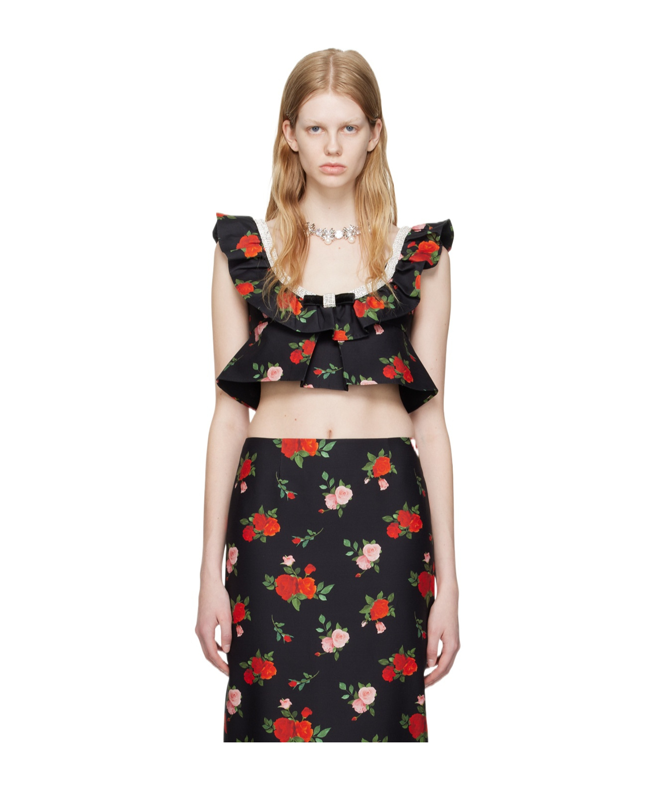 Shushu-tong Pattern Vest In Black