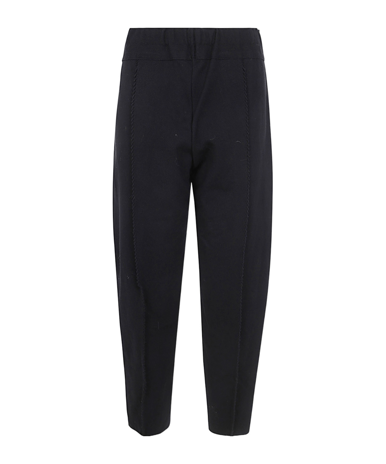 Issey Miyake Elastic Waistband Casual Pants In Black