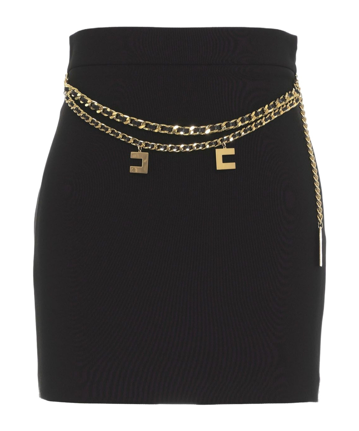 ELISABETTA FRANCHI CHAIN-LINK MINI SKIRT 