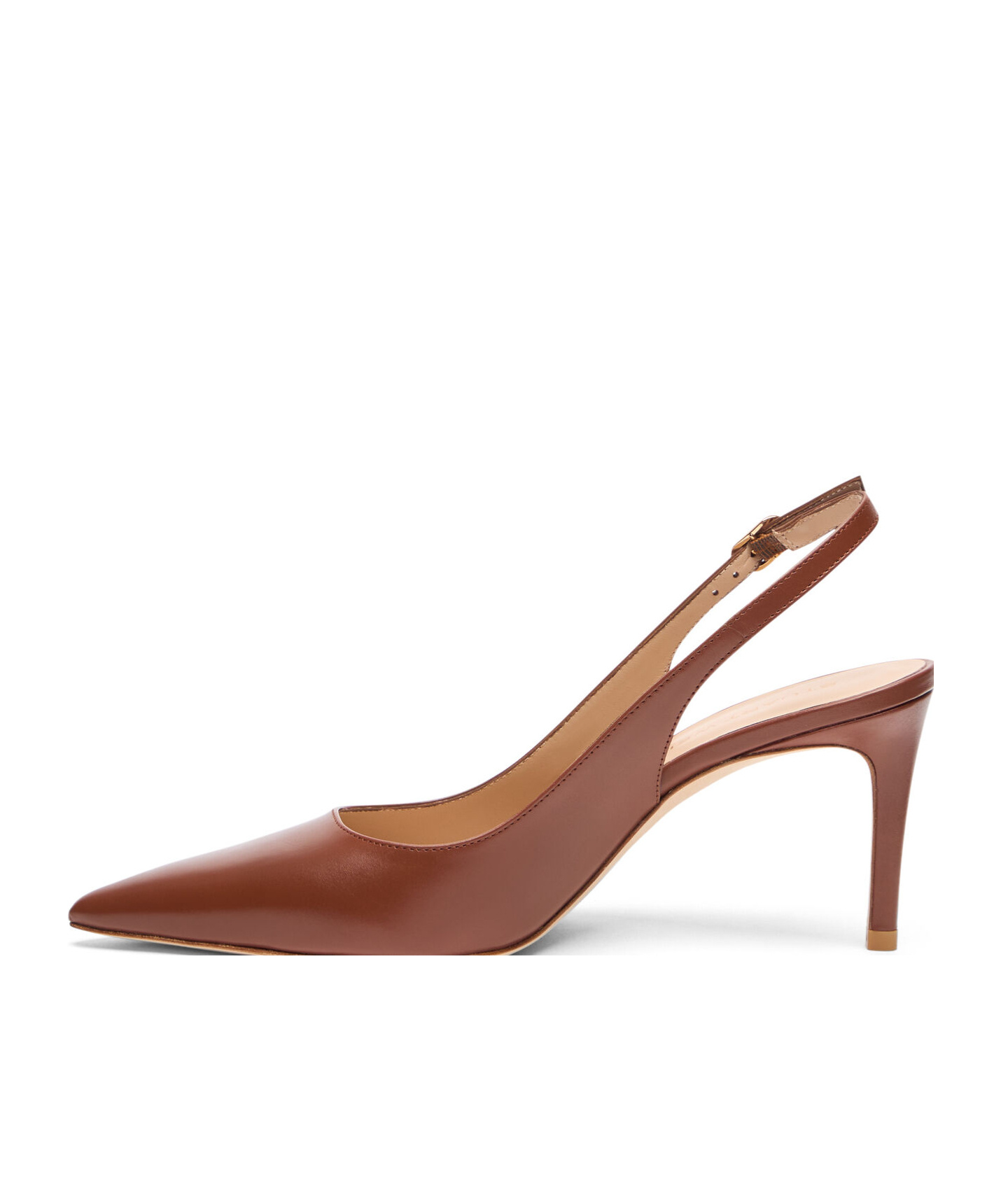 Stuart Weitzman Stuart Power Slingback 75 In Brown