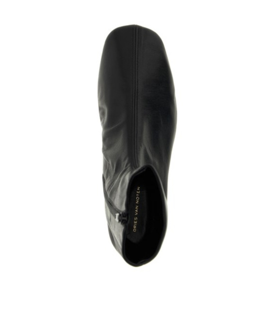 Dries Van Noten Women Leather Ankle Boots In Black