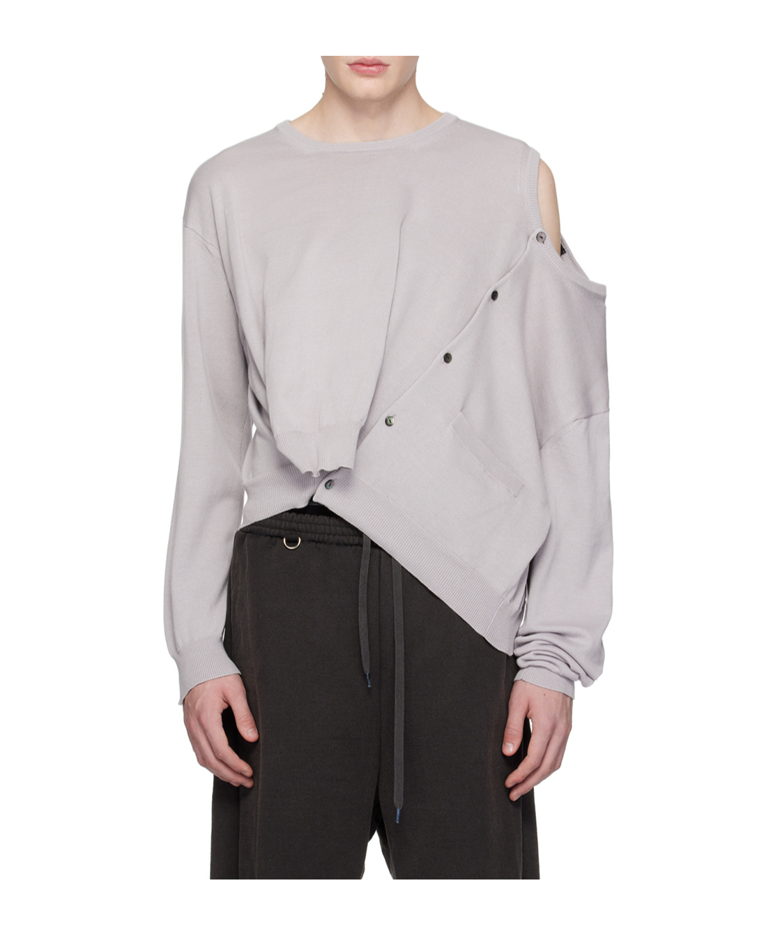 Doublet Gray Ai Image Generation Mistake Cardigan In White