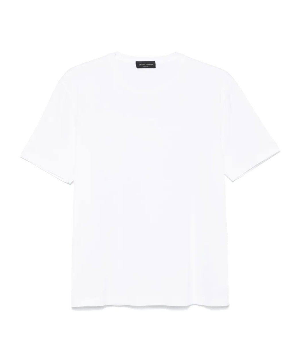 Roberto Collina Crew Neck Cotton T-shirt Clothing In Bianco