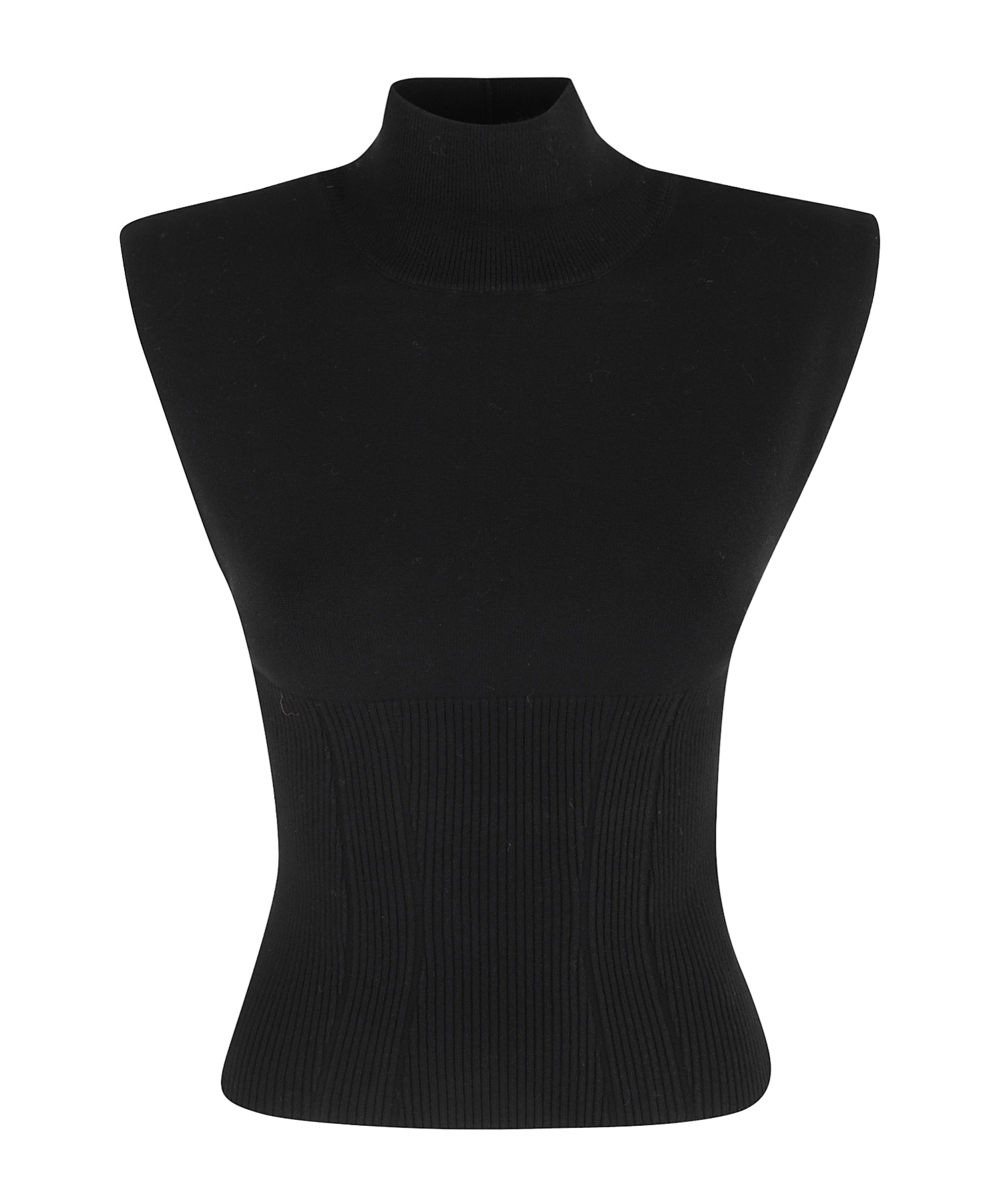 Dondup Turtleneck Ribbed-sweater In Black