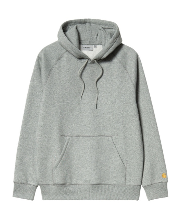 Carhartt Faded-effect Cotton Hoodie In Gray