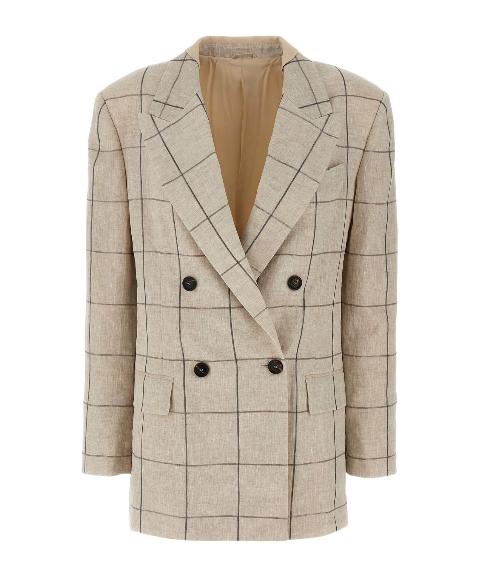 BRUNELLO CUCINELLI CHECK-PATTERN BLAZER 