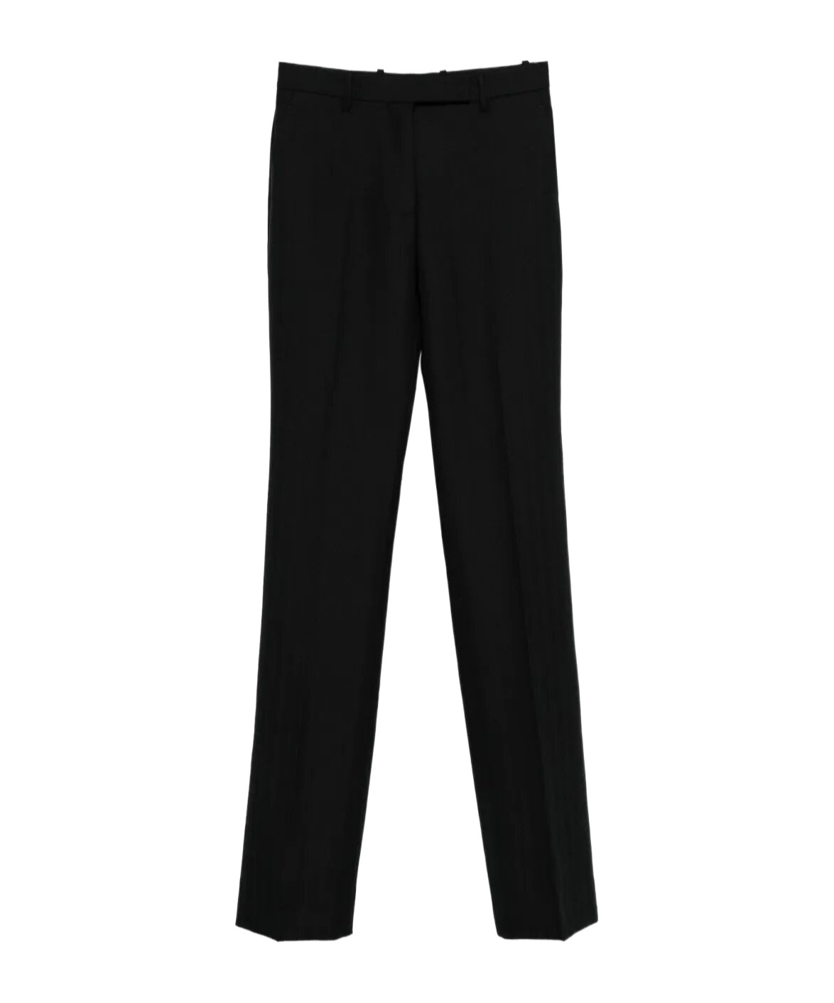Tom Ford Sharp Herringbone Tailored Straight Leg Trousers Clothing In Black