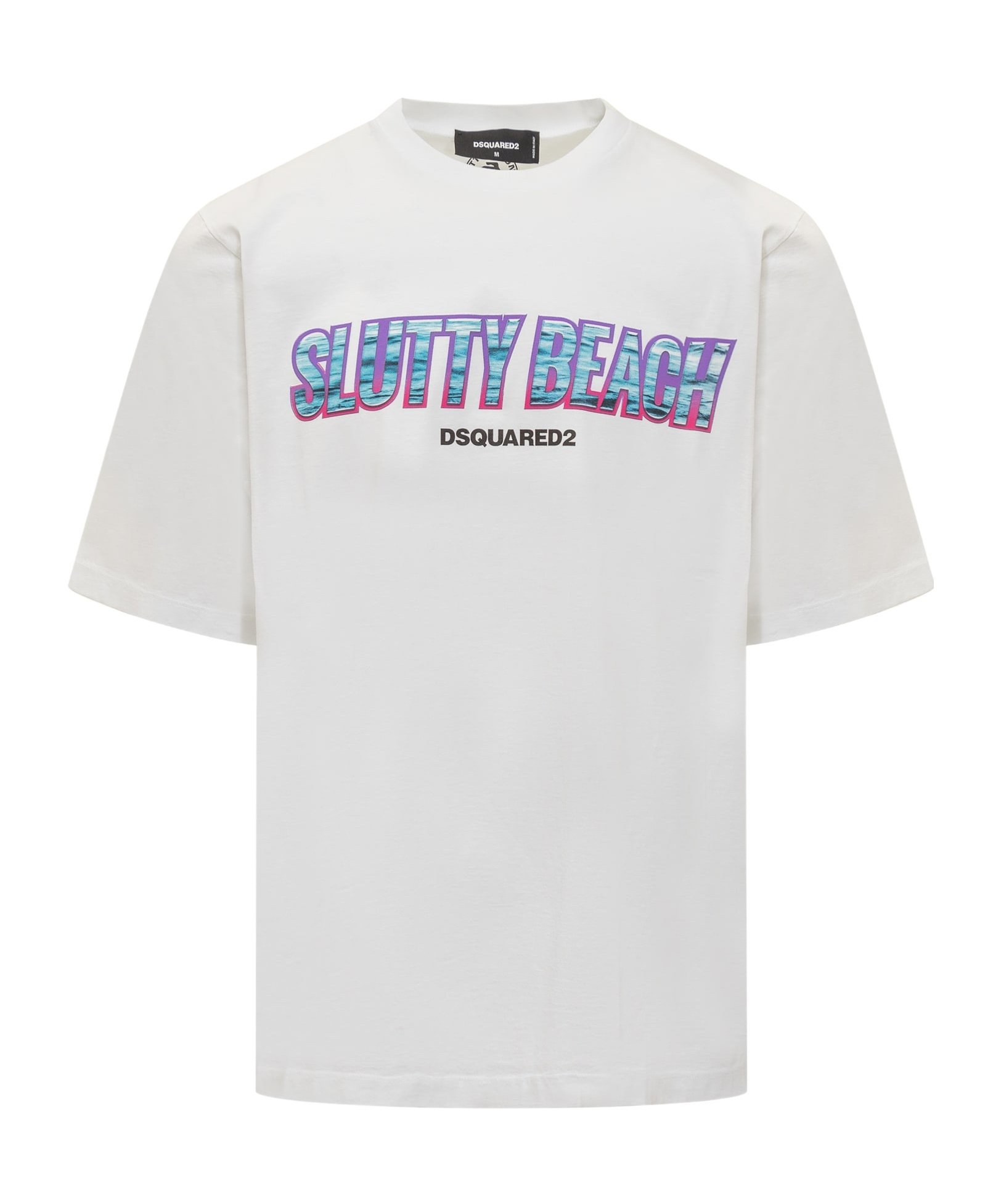 Dsquared2 Slutty Beach T-shirt In White
