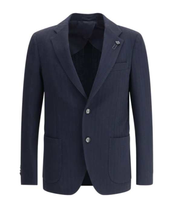 Lardini Single-breasted Blazer In Black