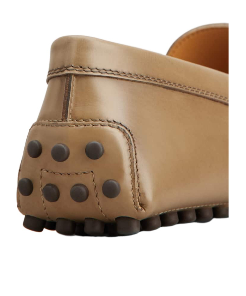 Tod's Round-head Minoccasin-bean Shoes In Brown