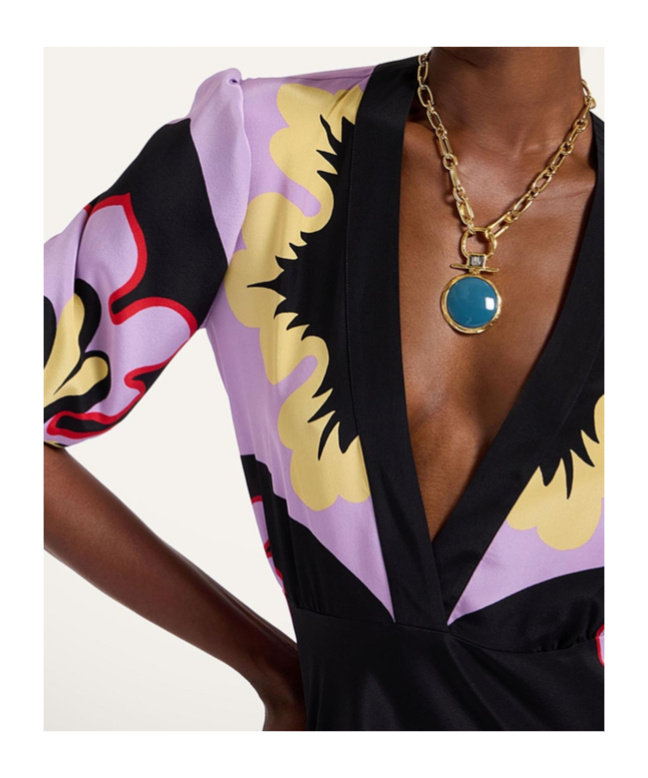La Doublej Marlene Printed Silk-crepe Maxi Dress In Multi