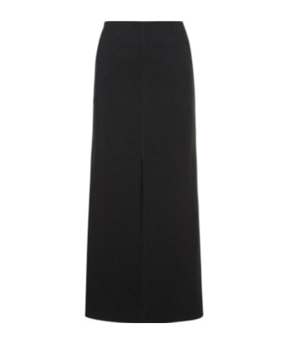 Philosophy Di Lorenzo Serafini Front-slit A-line Maxi Skirt In Black