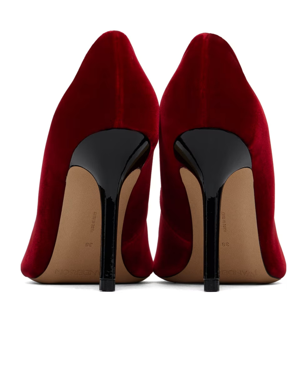 Jw Anderson Woman Pumps Red Size 6 Textile Fibers In Red
