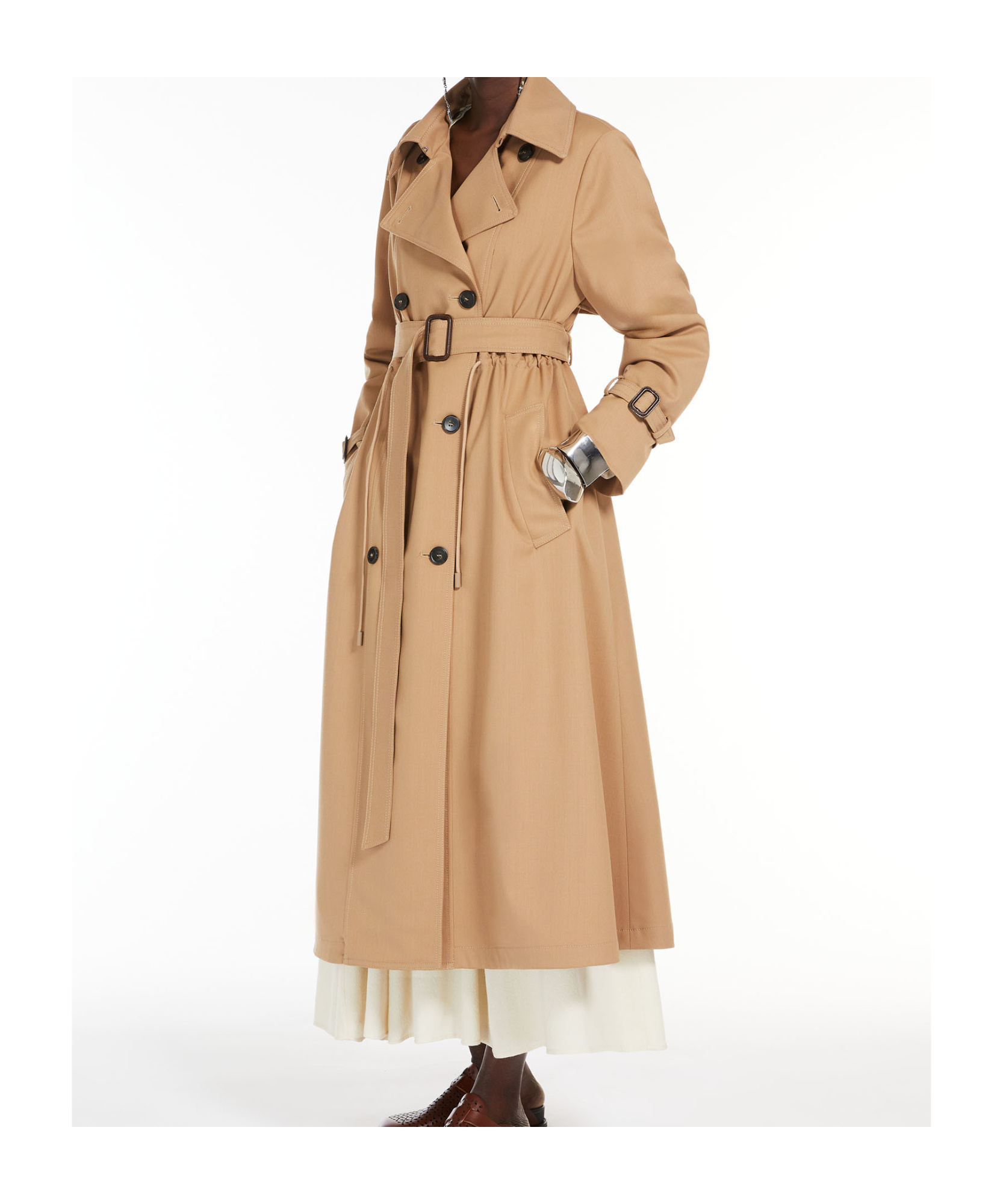 WEEKEND MAX MARA WEEKEND MAX MARA DOUBLE-BREASTED BELTED COAT