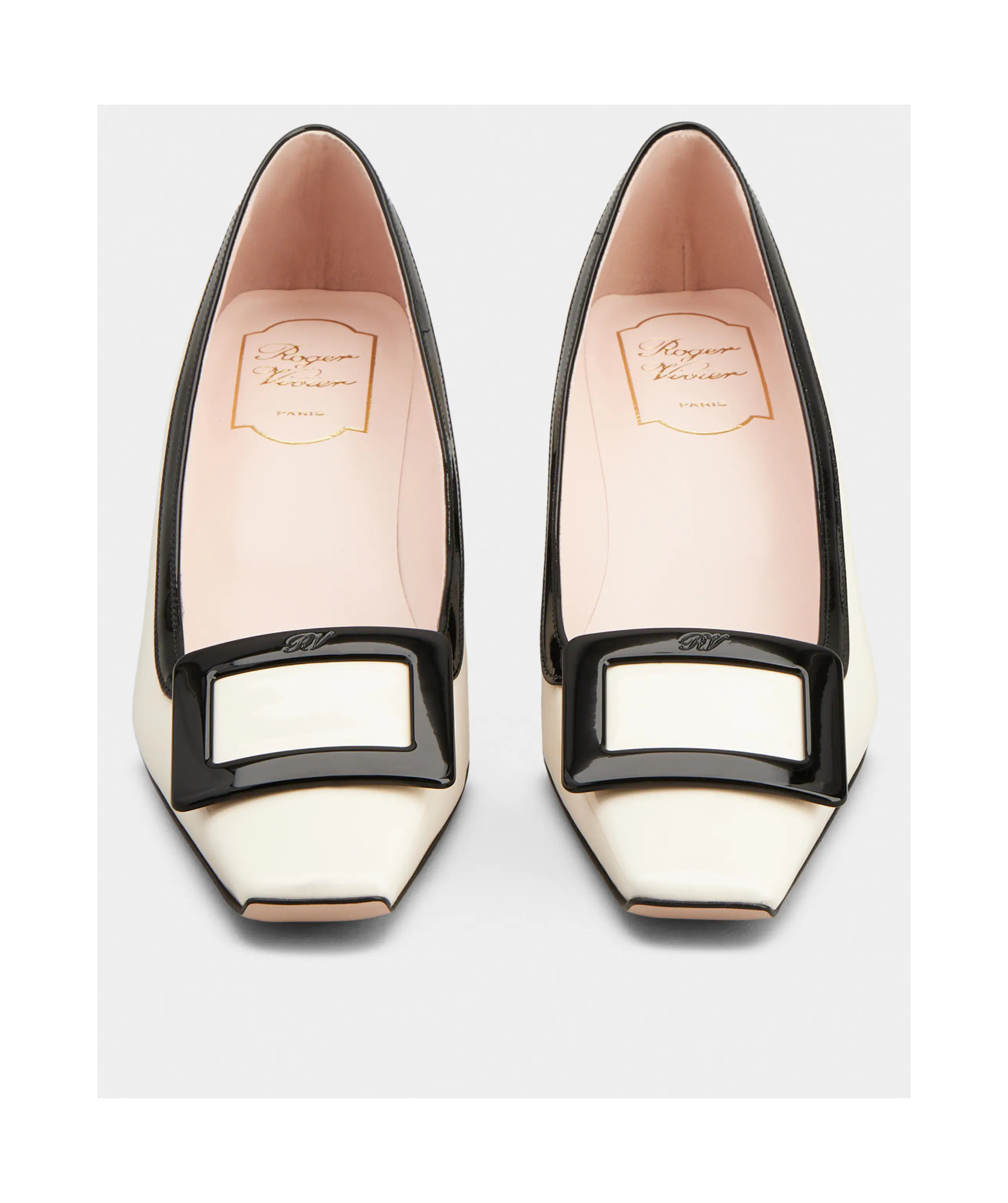 ROGER VIVIER BELLE VIVIER PUMPS IN PATENT LEATHER