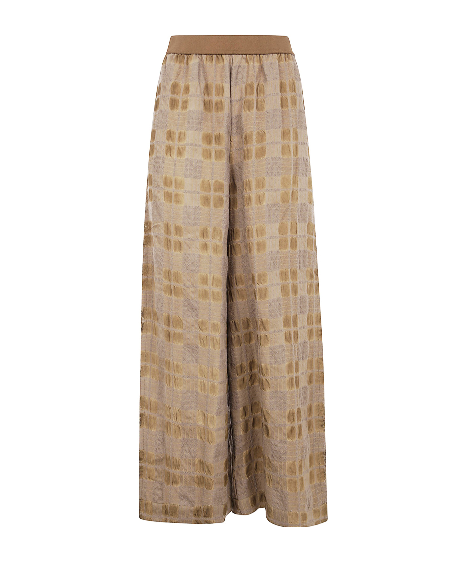 Uma Wang Elasticated Waistband Checked Trousers In Multi