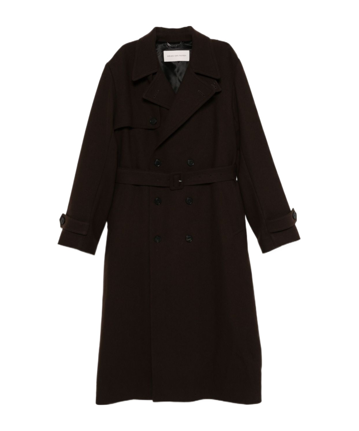 Dries Van Noten Wool Coat In Black