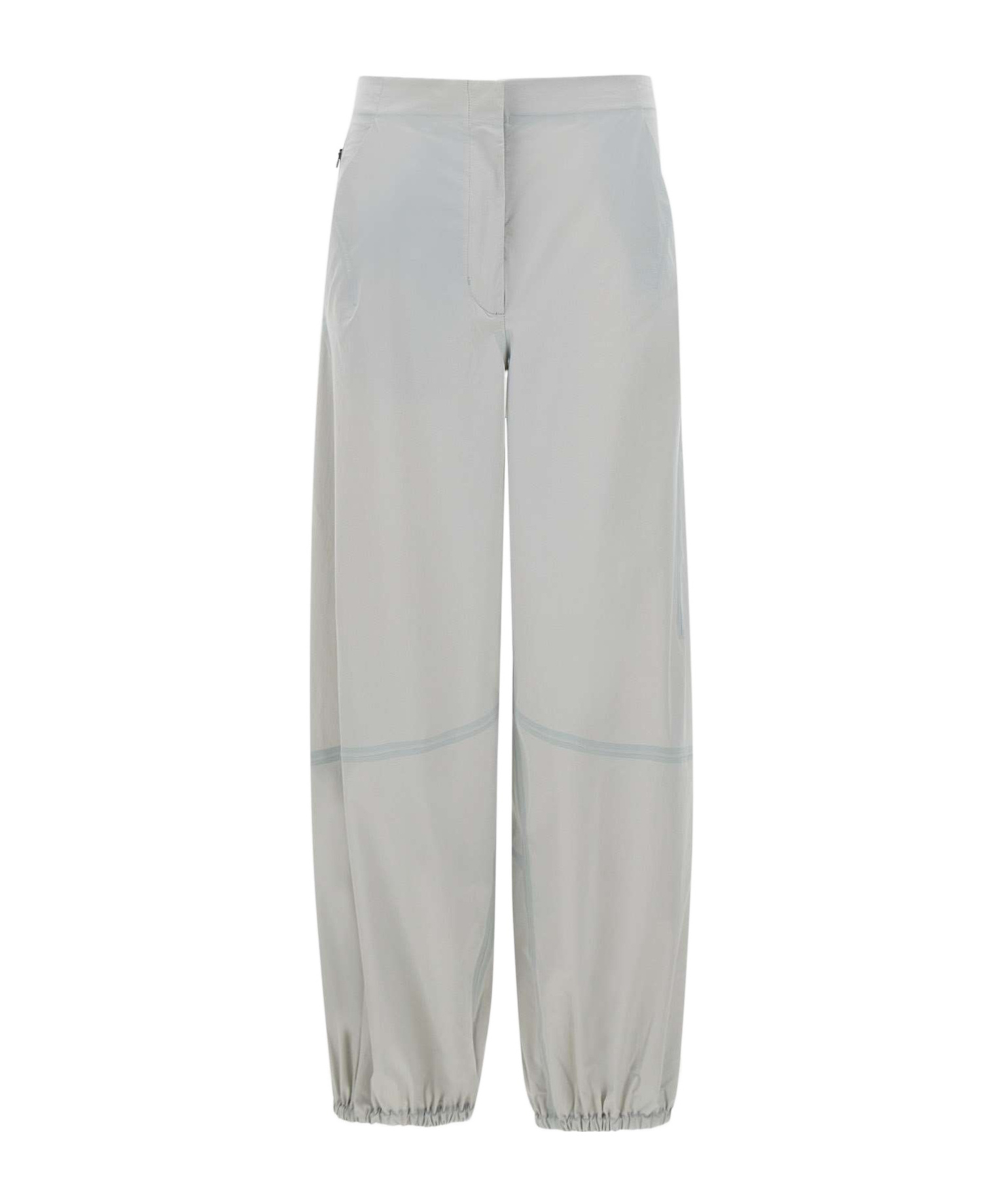 Herno Functional Nylon Trousers Elastic Waistband In Neutral
